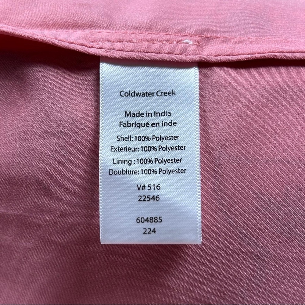 Coldwater Creek Pink Maxi A-Line Skirt with Slit - Picture 8 of 11